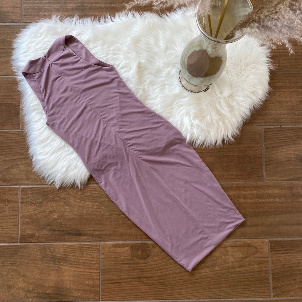 Fashion Nova Lavender Bodycon Midi Dress - Picture 5 of 10